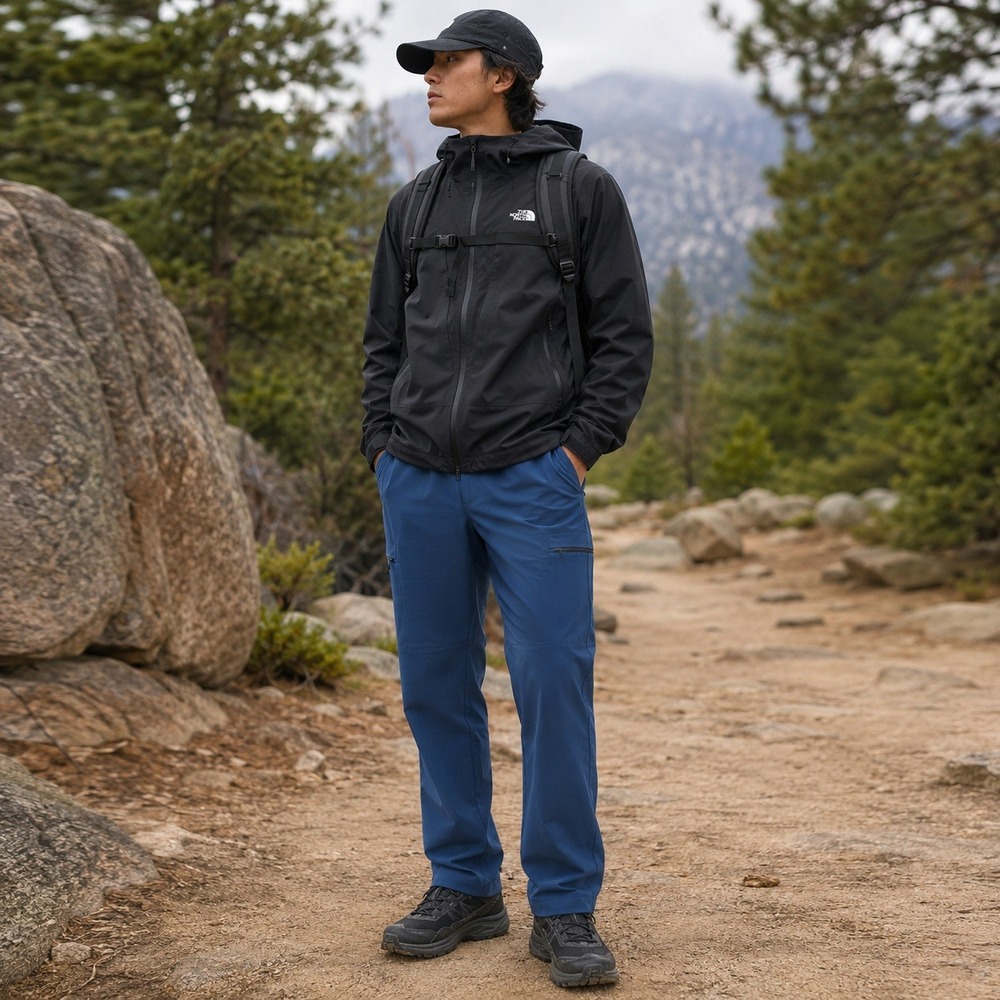The North Face Mens Field Cargo Pants Small Blue Trail Hiking Regular Gorpcore